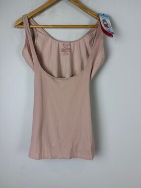 Assets By Spanx Blush Pink Luxe & Lean Open Bust Tank NWT